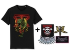 Skull Axe T-shirt + Stickers & patch Bundle