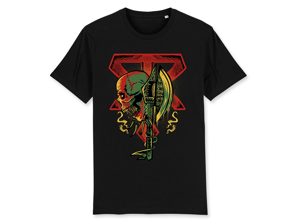 Skull Axe T-shirt Black